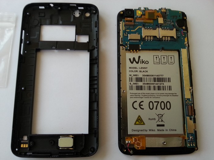 R&eacute;paration Wiko Lenny